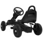 vidaXL Pedal Go-Kart mit Luftreifen Schwarz vidaXL Pedal Go-Kart mit Luftreifen Schwarz