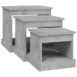 vidaXL Satztische 3 Stk. Betongrau Holzwerkstoff vidaXL Satztische 3 Stk. Betongrau Holzwerkstoff