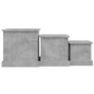 vidaXL Satztische 3 Stk. Betongrau Holzwerkstoff vidaXL Satztische 3 Stk. Betongrau Holzwerkstoff