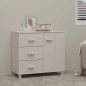 vidaXL Sideboard HAMAR Weiß 90x40x80 cm Massivholz Kiefer vidaXL Sideboard HAMAR Weiß 90x40x80 cm Massivholz Kiefer
