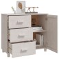 vidaXL Sideboard HAMAR Weiß 90x40x80 cm Massivholz Kiefer vidaXL Sideboard HAMAR Weiß 90x40x80 cm Massivholz Kiefer