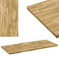 vidaXL Tischplatte Eichenholz Massiv Rechteckig 44 mm 100 x 60 cm vidaXL Tischplatte Eichenholz Massiv Rechteckig 44 mm 100 x 60 cm