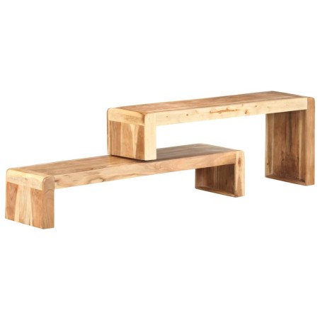 vidaXL 2-tlg. TV-Schrank Massivholz Akazie 