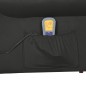 vidaXL Massagesessel Verstellbar Schwarz Samt vidaXL Massagesessel Verstellbar Schwarz Samt