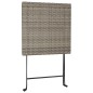 vidaXL Bistrotisch Klappbar Grau 55x54x71 cm Poly Rattan vidaXL Bistrotisch Klappbar Grau 55x54x71 cm Poly Rattan