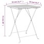 vidaXL Bistrotisch Klappbar Grau 55x54x71 cm Poly Rattan vidaXL Bistrotisch Klappbar Grau 55x54x71 cm Poly Rattan