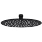 vidaXL Regenbrause Edelstahl 20 cm Rund Schwarz vidaXL Regenbrause Edelstahl 20 cm Rund Schwarz