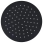 vidaXL Regenbrause Edelstahl 20 cm Rund Schwarz vidaXL Regenbrause Edelstahl 20 cm Rund Schwarz