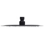 vidaXL Regenbrause Edelstahl 20 cm Rund Schwarz vidaXL Regenbrause Edelstahl 20 cm Rund Schwarz