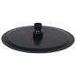 vidaXL Regenbrause Edelstahl 20 cm Rund Schwarz vidaXL Regenbrause Edelstahl 20 cm Rund Schwarz