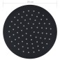 vidaXL Regenbrause Edelstahl 20 cm Rund Schwarz vidaXL Regenbrause Edelstahl 20 cm Rund Schwarz
