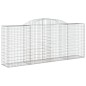 vidaXL Gabione mit Hochbogen 300x50x120/140 cm Verzinktes Eisen vidaXL Gabione mit Hochbogen 300x50x120/140 cm Verzinktes Eisen