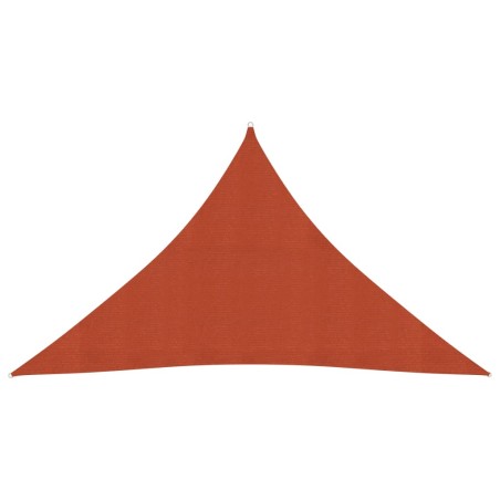 vidaXL Sonnensegel 160 g/m² Terrakottarot 3,5x3,5x4,9 m HDPE