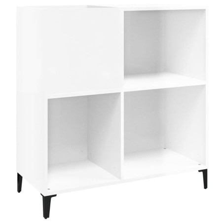 vidaXL Plattenschrank Hochglanz-Weiß 84,5x38x89 cm Holzwerkstoff