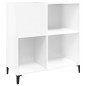 vidaXL Plattenschrank Hochglanz-Weiß 84,5x38x89 cm Holzwerkstoff vidaXL Plattenschrank Hochglanz-Weiß 84,5x38x89 cm Holzwerkstoff