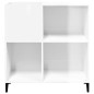 vidaXL Plattenschrank Hochglanz-Weiß 84,5x38x89 cm Holzwerkstoff vidaXL Plattenschrank Hochglanz-Weiß 84,5x38x89 cm Holzwerkstoff