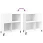 vidaXL Plattenschrank Hochglanz-Weiß 84,5x38x89 cm Holzwerkstoff vidaXL Plattenschrank Hochglanz-Weiß 84,5x38x89 cm Holzwerkstoff