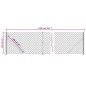 Maschendrahtzaun mit Bodenflansch Silbern 1,1x10 m Maschendrahtzaun mit Bodenflansch Silbern 1,1x10 m