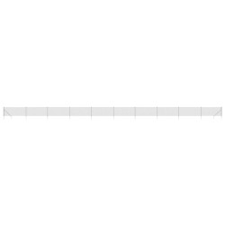 Maschendrahtzaun mit Bodenhülsen Silbern 1,1x25 m