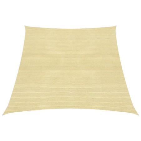 vidaXL Sonnensegel 160 g/m² Beige 3/4x3 m HDPE