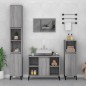 vidaXL Waschbeckenunterschrank Grau Sonoma 80x33x60 cm Holzwerkstoff vidaXL Waschbeckenunterschrank Grau Sonoma 80x33x60 cm Holzwerkstoff