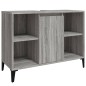 vidaXL Waschbeckenunterschrank Grau Sonoma 80x33x60 cm Holzwerkstoff vidaXL Waschbeckenunterschrank Grau Sonoma 80x33x60 cm Holzwerkstoff
