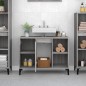 vidaXL Waschbeckenunterschrank Grau Sonoma 80x33x60 cm Holzwerkstoff vidaXL Waschbeckenunterschrank Grau Sonoma 80x33x60 cm Holzwerkstoff