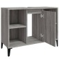 vidaXL Waschbeckenunterschrank Grau Sonoma 80x33x60 cm Holzwerkstoff vidaXL Waschbeckenunterschrank Grau Sonoma 80x33x60 cm Holzwerkstoff