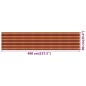 vidaXL Balkon-Sichtschutz Mehrfarbig 90x400 cm HDPE vidaXL Balkon-Sichtschutz Mehrfarbig 90x400 cm HDPE