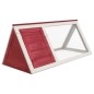 vidaXL Kleintier-/Kaninchenstall Rot Holz vidaXL Kleintier-/Kaninchenstall Rot Holz