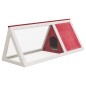 vidaXL Kleintier-/Kaninchenstall Rot Holz vidaXL Kleintier-/Kaninchenstall Rot Holz