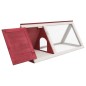 vidaXL Kleintier-/Kaninchenstall Rot Holz vidaXL Kleintier-/Kaninchenstall Rot Holz