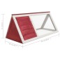 vidaXL Kleintier-/Kaninchenstall Rot Holz vidaXL Kleintier-/Kaninchenstall Rot Holz