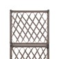 vidaXL Hochbeet mit Rankgitter 1 Topf 30x30x107 cm Poly Rattan Braun vidaXL Hochbeet mit Rankgitter 1 Topf 30x30x107 cm Poly Rattan Braun