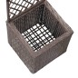 vidaXL Hochbeet mit Rankgitter 1 Topf 30x30x107 cm Poly Rattan Braun vidaXL Hochbeet mit Rankgitter 1 Topf 30x30x107 cm Poly Rattan Braun