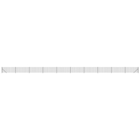 Maschendrahtzaun mit Bodenflansch Anthrazit 1x25 m