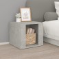 vidaXL Nachttisch Betongrau 41x40x36 cm Holzwerkstoff vidaXL Nachttisch Betongrau 41x40x36 cm Holzwerkstoff