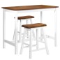 vidaXL Bartisch- und Hocker-Set 3-tlg. Massivholz vidaXL Bartisch- und Hocker-Set 3-tlg. Massivholz