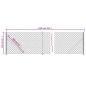Maschendrahtzaun mit Bodenflansch Anthrazit 1,1x10 m Maschendrahtzaun mit Bodenflansch Anthrazit 1,1x10 m