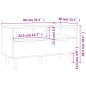vidaXL TV-Schrank Räuchereiche 90x40x48,5 cm Holzwerkstoff vidaXL TV-Schrank Räuchereiche 90x40x48,5 cm Holzwerkstoff