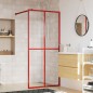 vidaXL Duschwand für Begehbare Dusche mit ESG Klarglas Rot 90x195 cm vidaXL Duschwand für Begehbare Dusche mit ESG Klarglas Rot 90x195 cm