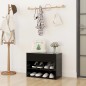 vidaXL Schuhbank Schwarz 60x30x45 cm Holzwerkstoff vidaXL Schuhbank Schwarz 60x30x45 cm Holzwerkstoff