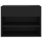 vidaXL Schuhbank Schwarz 60x30x45 cm Holzwerkstoff vidaXL Schuhbank Schwarz 60x30x45 cm Holzwerkstoff