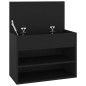 vidaXL Schuhbank Schwarz 60x30x45 cm Holzwerkstoff vidaXL Schuhbank Schwarz 60x30x45 cm Holzwerkstoff