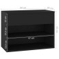 vidaXL Schuhbank Schwarz 60x30x45 cm Holzwerkstoff vidaXL Schuhbank Schwarz 60x30x45 cm Holzwerkstoff