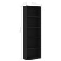 vidaXL Bücherregal 5 Fächer Schwarz 60x30x189 cm Holzwerkstoff vidaXL Bücherregal 5 Fächer Schwarz 60x30x189 cm Holzwerkstoff