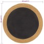 vidaXL Teppich Geflochten Schwarz & Natur 120 cm Jute & Baumwolle Rund vidaXL Teppich Geflochten Schwarz & Natur 120 cm Jute & Baumwolle Rund