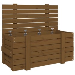 vidaXL Truhe Honigbraun 91x40,5x42 cm Massivholz Kiefer