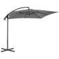 vidaXL Ampelschirm mit Stahlmast 250×250 cm Anthrazit vidaXL Ampelschirm mit Stahlmast 250×250 cm Anthrazit