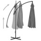 vidaXL Ampelschirm mit Stahlmast 250×250 cm Anthrazit vidaXL Ampelschirm mit Stahlmast 250×250 cm Anthrazit